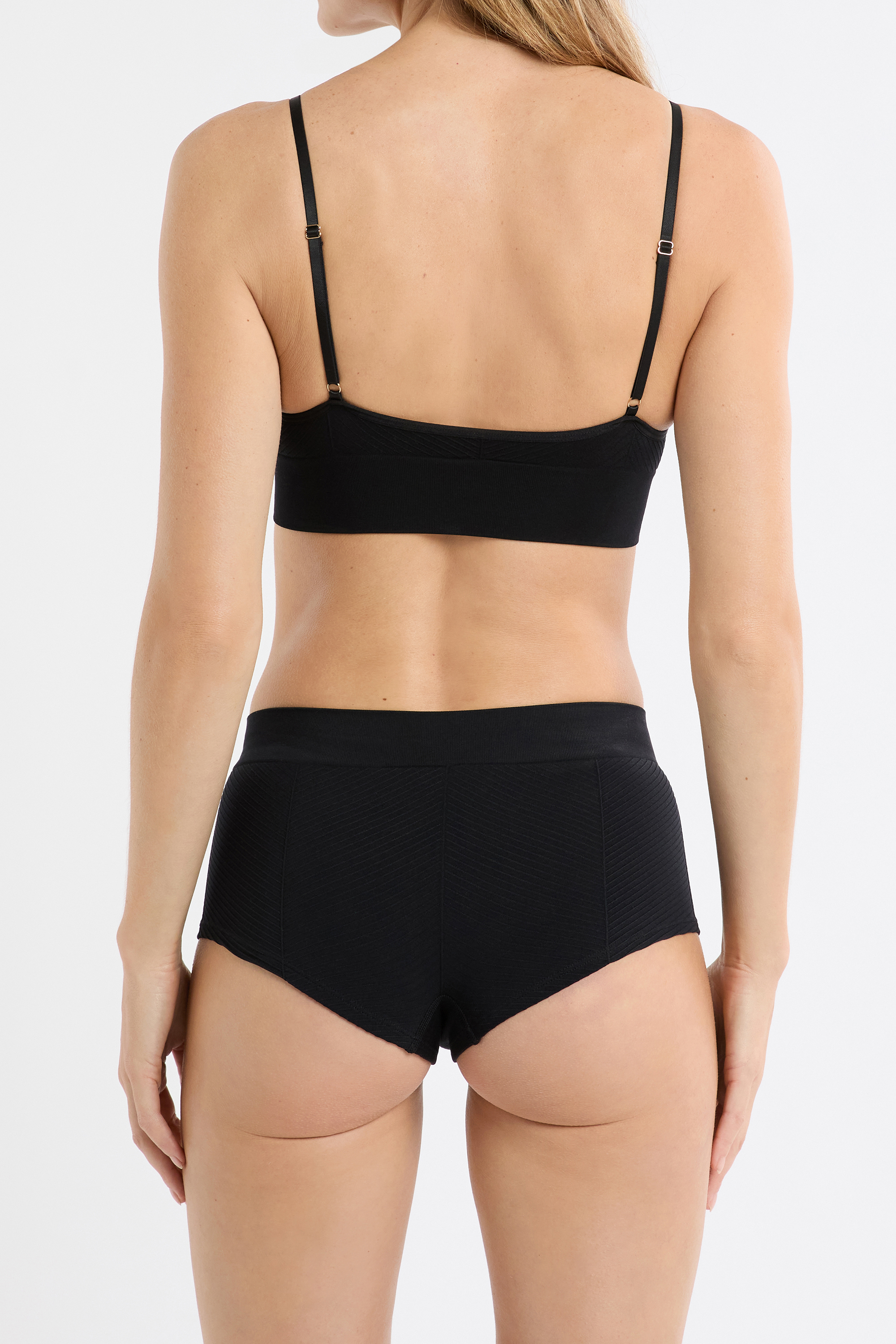 Tanga taille haute boyshort
