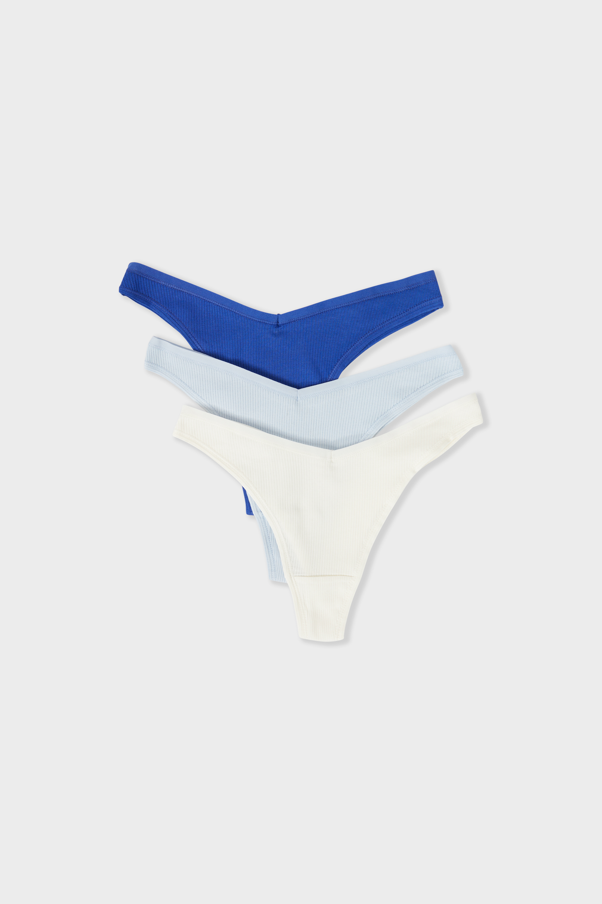 3 pièces Tangas en coton