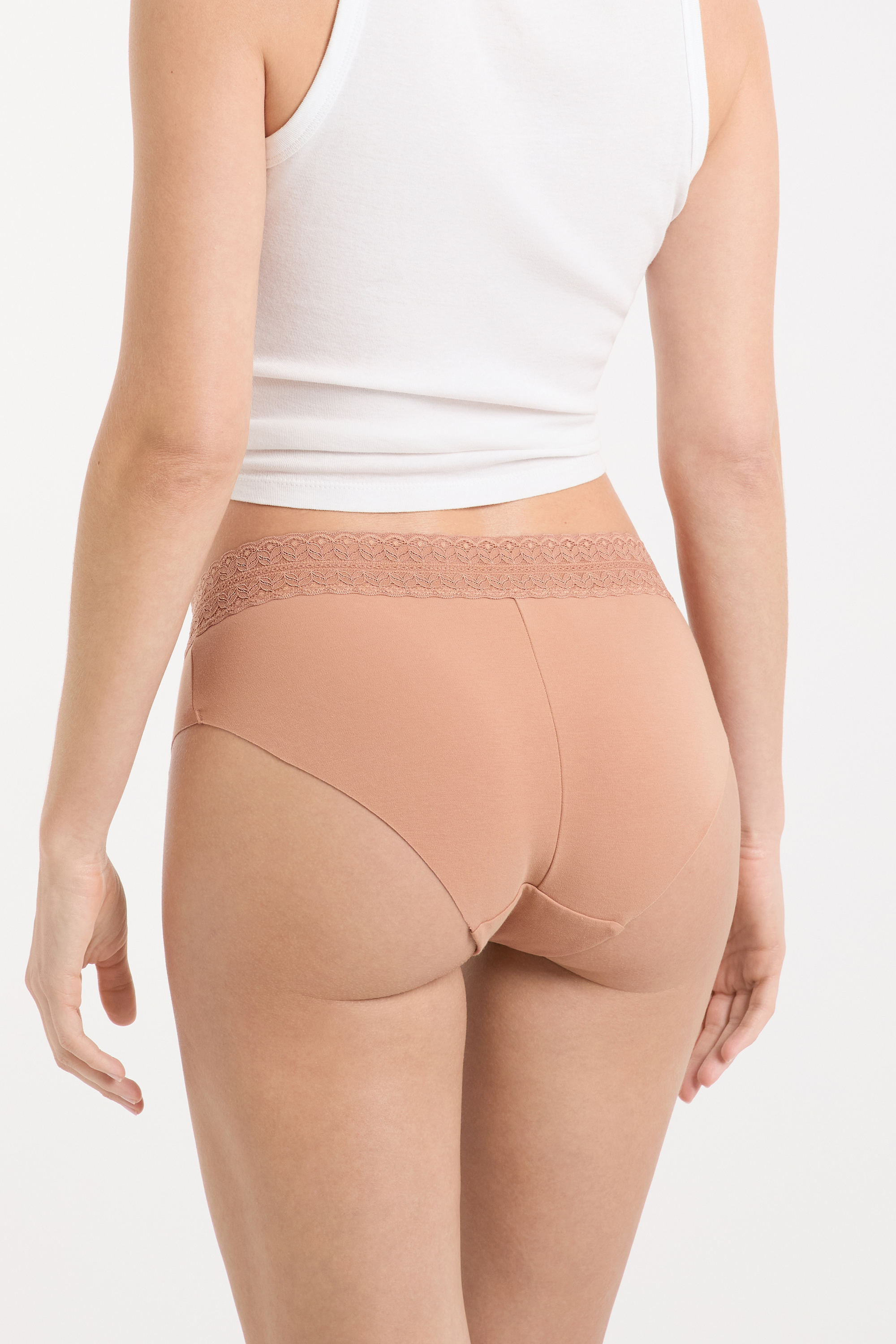 Caleçon en coton avec couture arrière