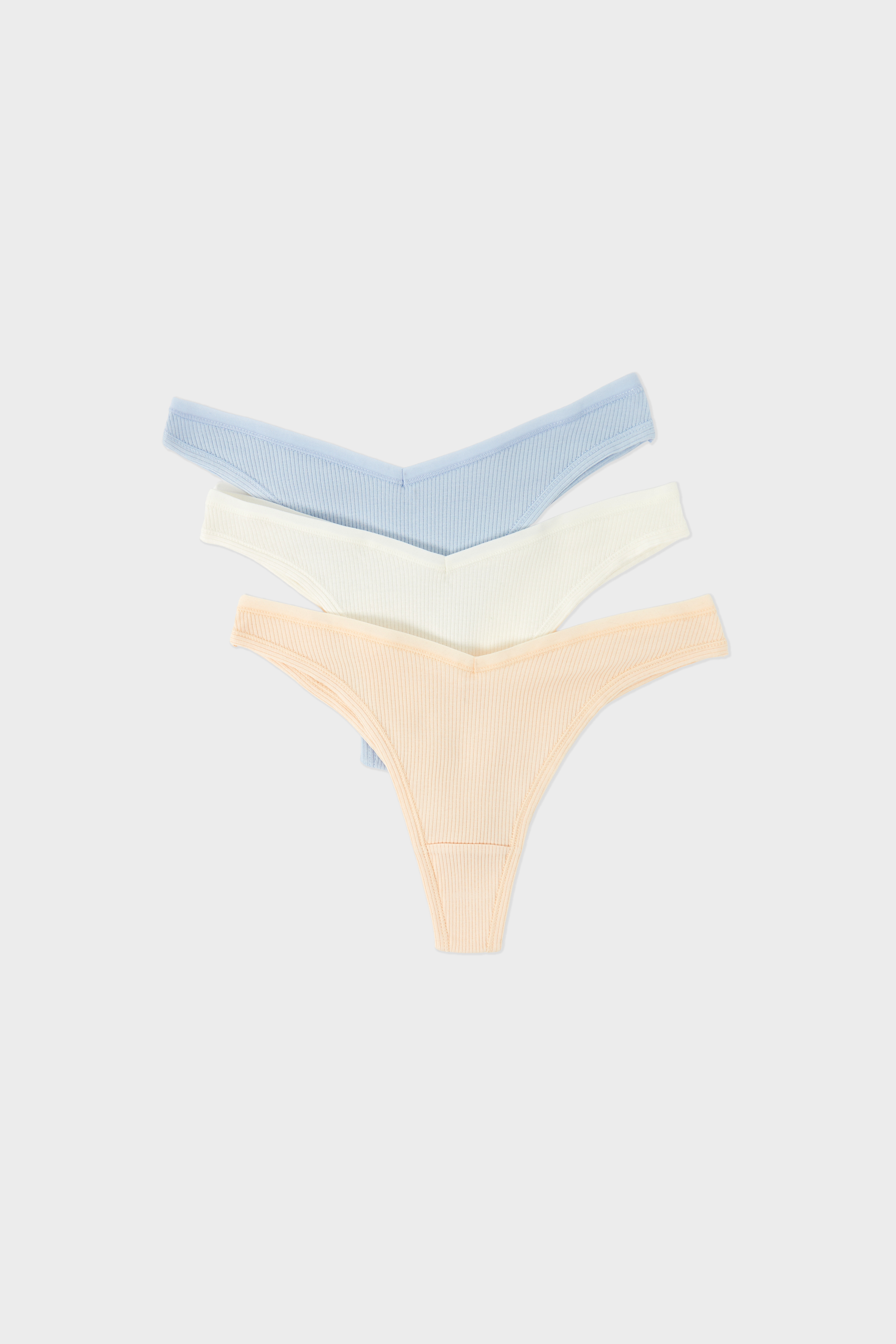 Lot de 3 tangas en coton